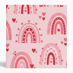Classeur Motif Valentine 2023 Arrière - plan avec amour du 