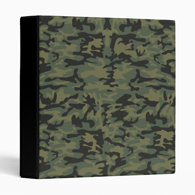 Classeur Motif vert de camo (Devant/Côté)