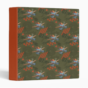 Classeur Motif vert Dusty