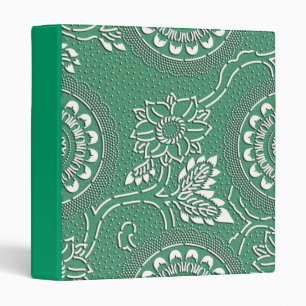 Classeur Motif vert élégant de Japonais de fleur