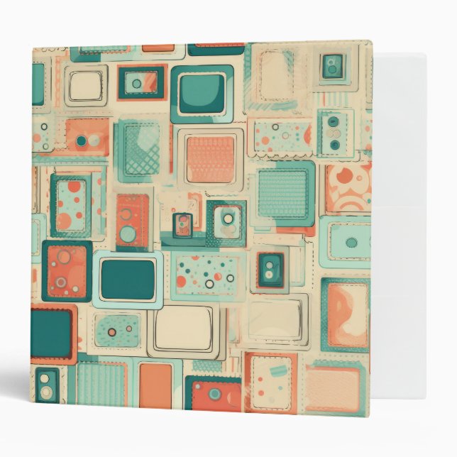 Classeur Motif vintage (Devant/intérieur)