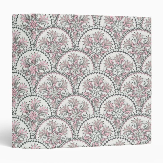 Classeur Motif vintage de Centle (Devant/Côté)