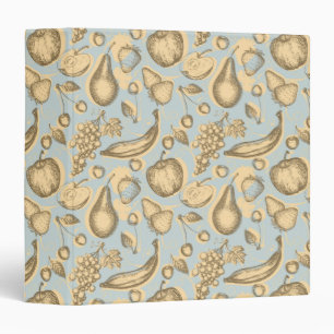 Classeur Motif vintage de fruits