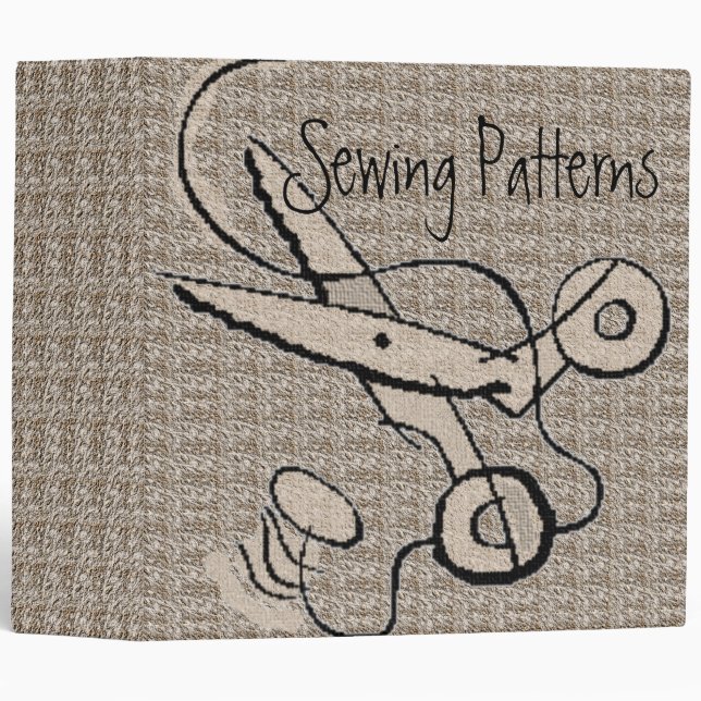 Classeur Motifs de couture (Devant/Côté)