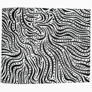 Classeur Motion sur l'eau v2 (2po) - Noir sur blanc