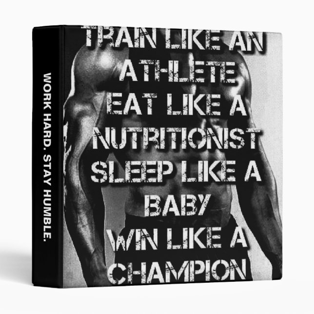 Classeur Motivation de l'entraînement - S'entraîner comme u (Devant/Côté)