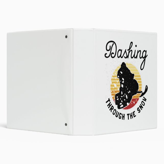 Classeur Motoneige - Dashing À Travers La Neige (Arrière-plan)