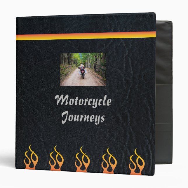 Classeur Motorcycle Biker Travel Photo Scrapbook (Devant/Intérieur)