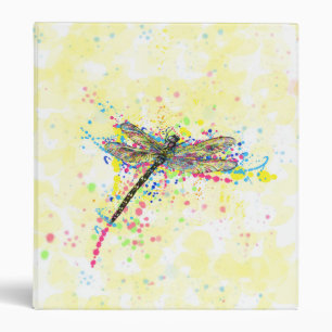 Classeur Mouche dragonfly à l'aquarelle tendance mignonne