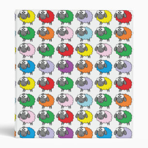 Classeur Moutons d'arc-en-ciel
