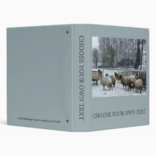 Classeur Moutons - saison d'hiver