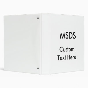 Classeur MSDS, texte fait sur commande ici