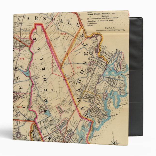 Classeur Mt Vernon, E Chester, Pelham, New Rochelle, NY (Devant/Intérieur)