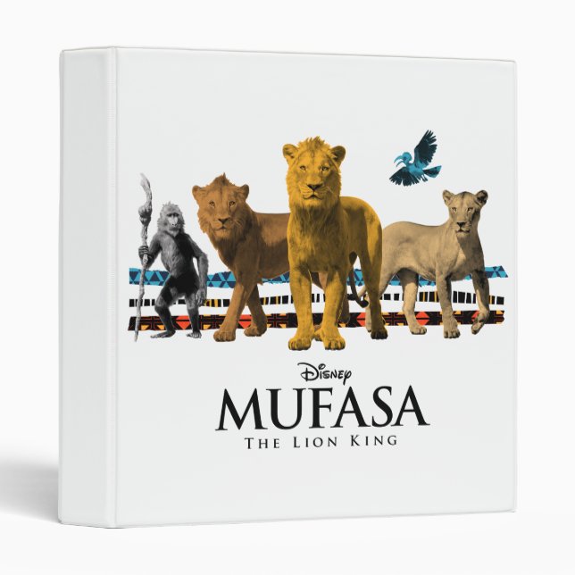 Classeur Mufasa Pride Terres Famille royale (Devant/Côté)