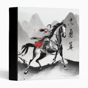 Classeur Mulan En Armor Riding Vent Noir Aquarelle