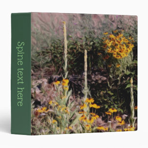 Classeur Mulleins Black Eyed Susan Flowers Art Personnalisé