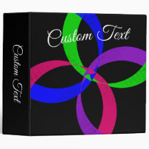 Multi Color Geometric Interchange Binder