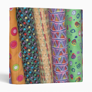 Classeur multicolore d'Avery de tissu d'édredon