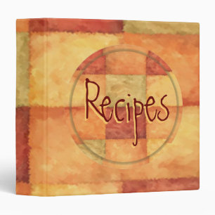 Classeur multicolore de recette