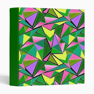 Classeur Multicolored bright neon geometric pattern