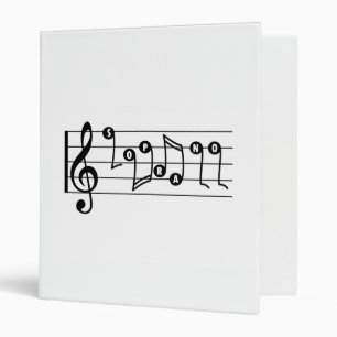 Classeur musical de Soprano Singer