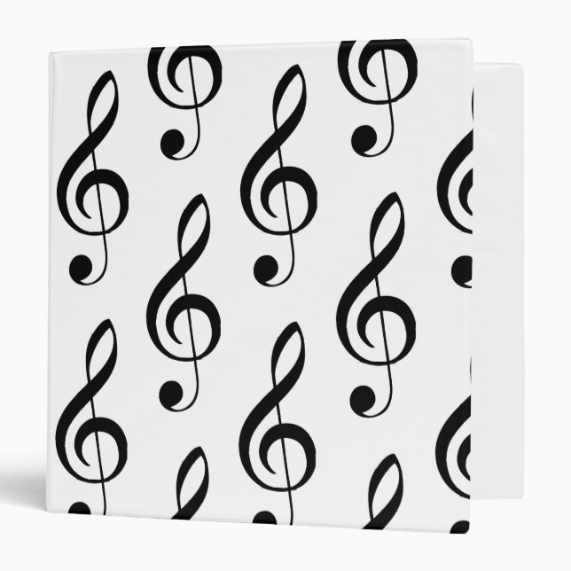 Classeur musical Treble Clef (Devant/Intérieur)