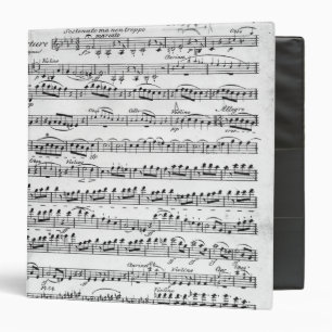 Classeur Musique de feuille pour l'ouverture à 'Egmont