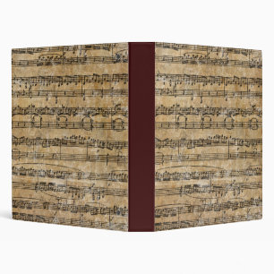 Classeur Musique de feuille vintage