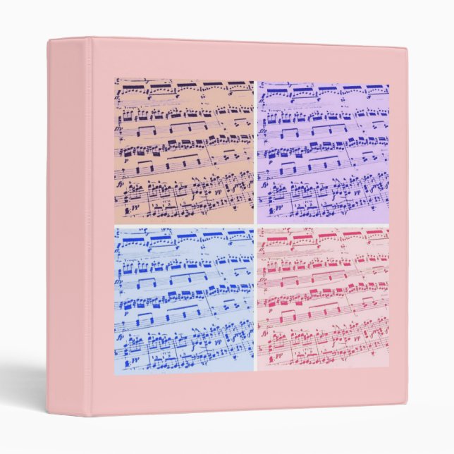 Classeur Musique/Musicien (Devant/Côté)