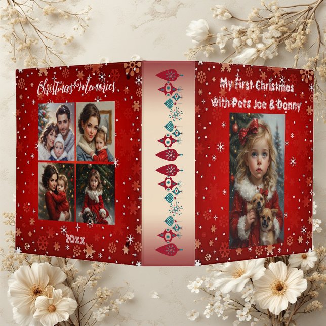 Classeur My First Christmas Memories with Pets Photo Album  (My First Christmas Memories with Pets Photo Album 3 Ring Binder)