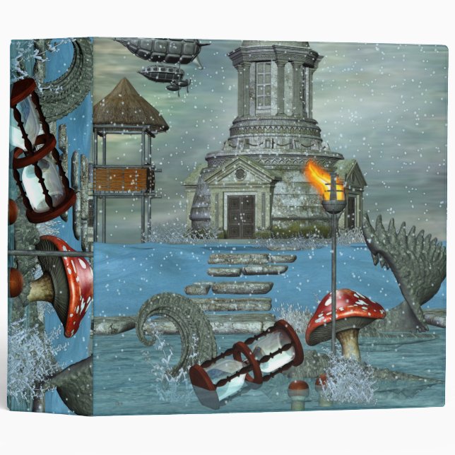 Classeur Mystère et imagination BUREAU DE L'ÉCOLE D'Imagina (Devant/Côté)