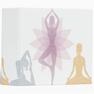 Classeur Namaste, yoga, yogi, femmes, chakra, chi, chant