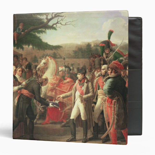 Classeur Napoleon Bonaparte recevant les clés (Devant/Intérieur)