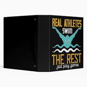 Classeur Natation - Les vrais athlètes nagent