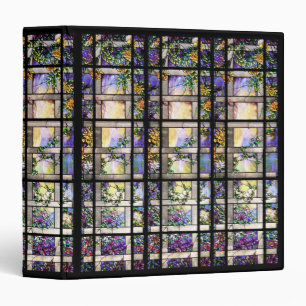 Classeur Nature en verre souillé de Nouveau Tiffany d'art