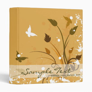Classeur Nature orange de papillon