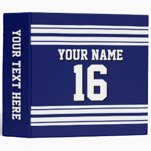 Classeur Navy Blue White Team