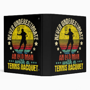 Classeur Ne jamais sous-estimer un vieil homme - Tennis Rac