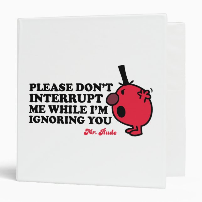 Classeur Ne Pas Interrompre M. Rude (Devant/Intérieur)