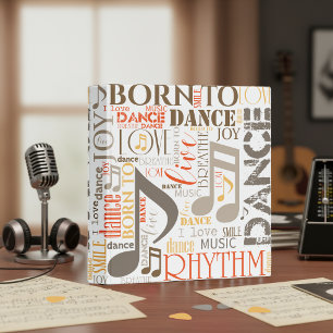 Classeur Né pour danser Brown ID277