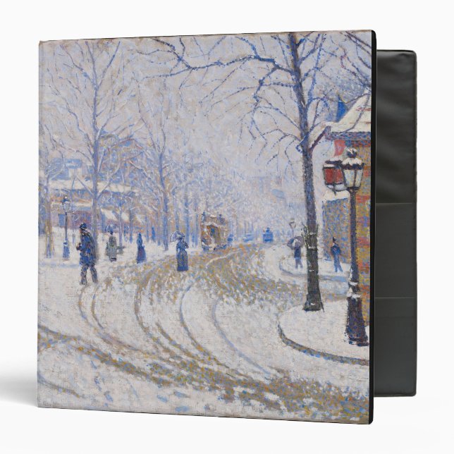 Classeur Neige, Boulevard de Clichy, Paris, 1886 (Devant/Intérieur)