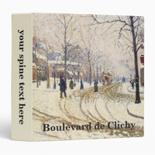 Classeur Neige, boulevard de Clichy, Paris de Paul Signac