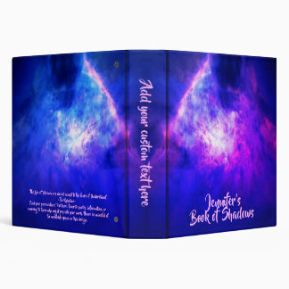 Classeur Neon Blue rose Espace Nebula Livre d'Ombres
