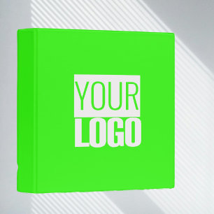 Classeur néon vert - logo gras