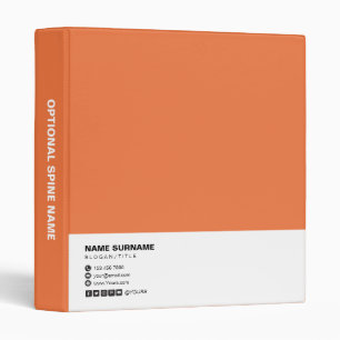 Classeur Nettoyage professionnel minimaliste Solide Orange