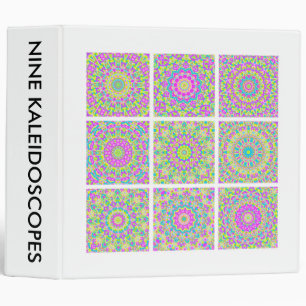 Classeur Neuf kaléidoscopes colorés (2,0 po)