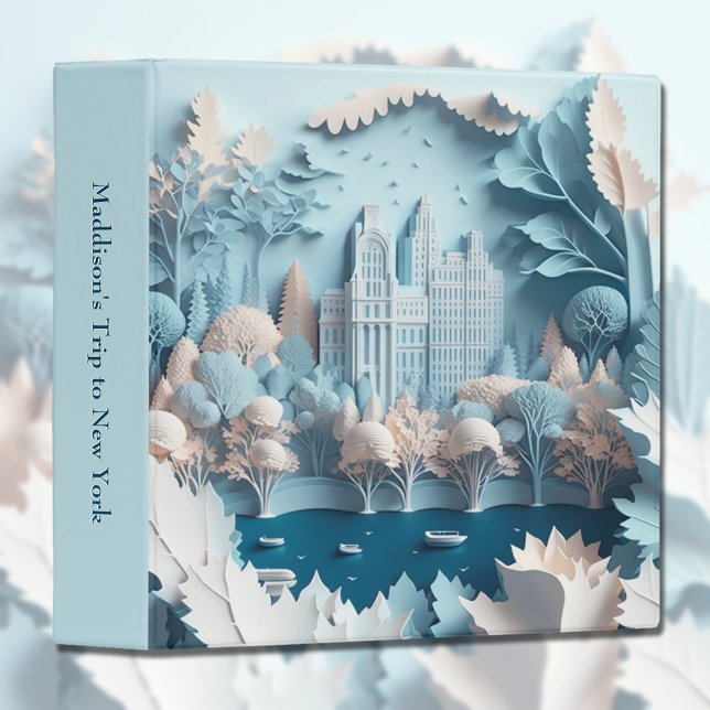 Classeur New York Central Park Blue Scrapbook Album photo (Créateur téléchargé)