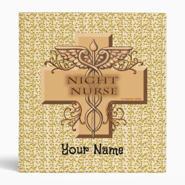 Classeur Night Nurse Cross Caduceus (Devant)
