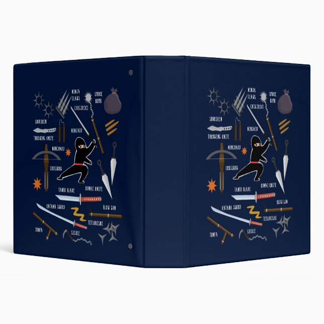 Classeur Ninja Armes Ninjitsu Japon (Arrière-plan)