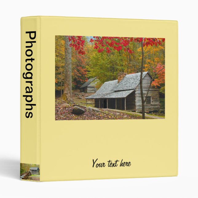 Classeur Noé "bourgeon" lorgnent le cabine dans le Smokies (Devant/Côté)